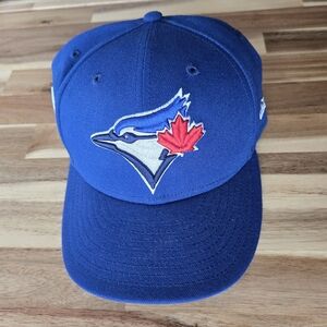 New Era Toronto Blue Jays Post Season 2025 59FIFTY Hat Size 8 Embroidered Blue